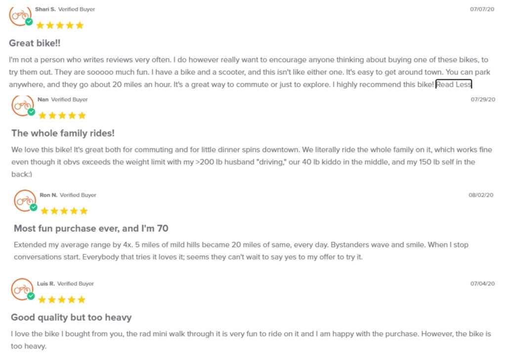 RadRunner Positive Reviews